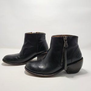 John Fluevog Anderson Ankle Boot side zip 8.5W/7.5